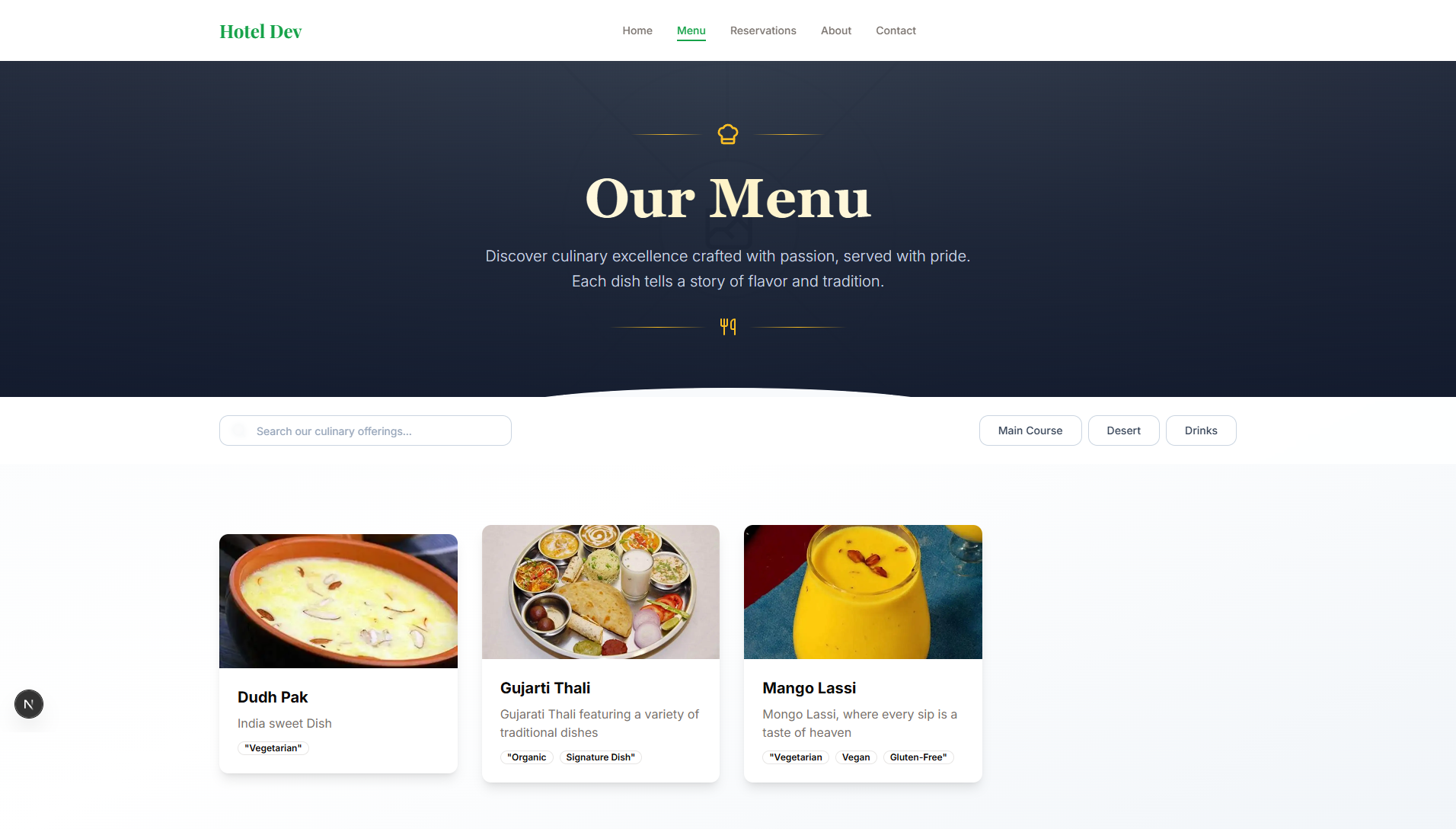 Customer interface preview